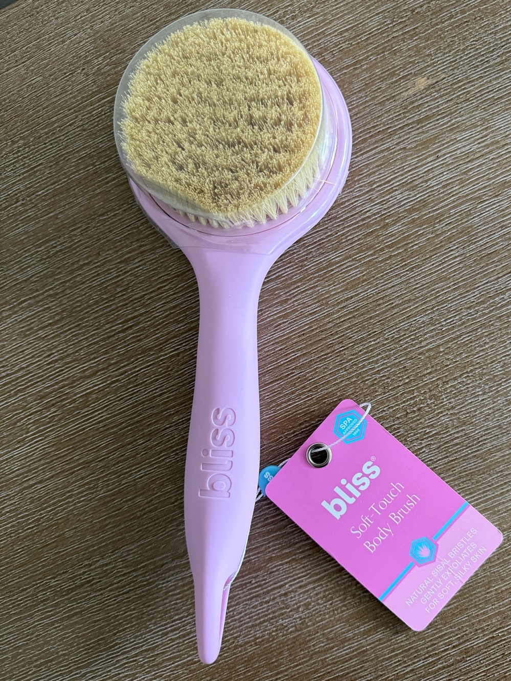 Bliss Soft-Touch Natural Sisal Body Brush NWT